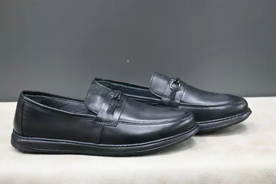 Erkek Deri Tokalı Kaymaz Taban Kundura