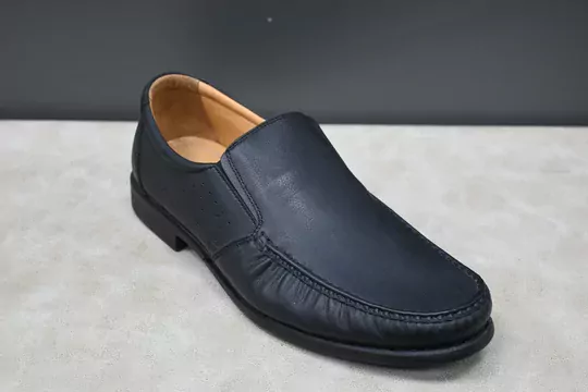 Erkek Deri Kaymaz Taban Lastikli Kundura