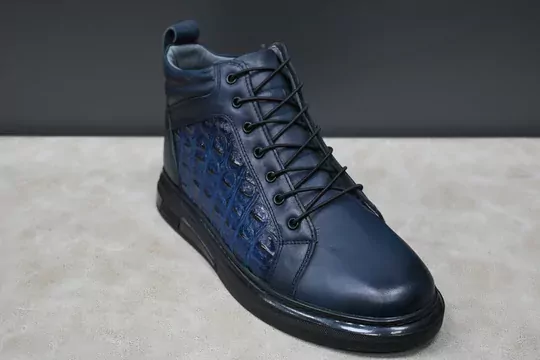 Erkek Deri Lastik Bağcıklı Bot