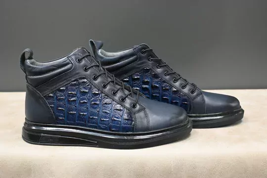 Erkek Deri Lastik Bağcıklı Bot