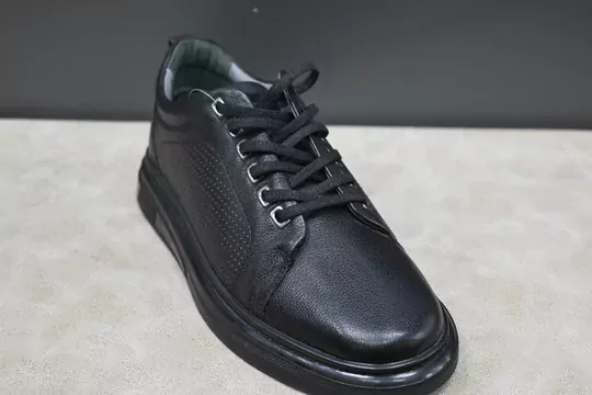 Erkek Kaymaz Taban Deri Bağcıklı Spor