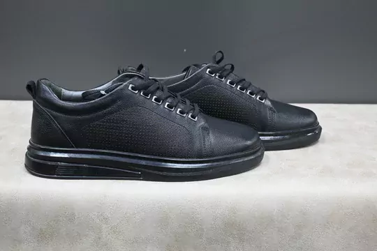 Erkek Kaymaz Taban Deri Bağcıklı Spor