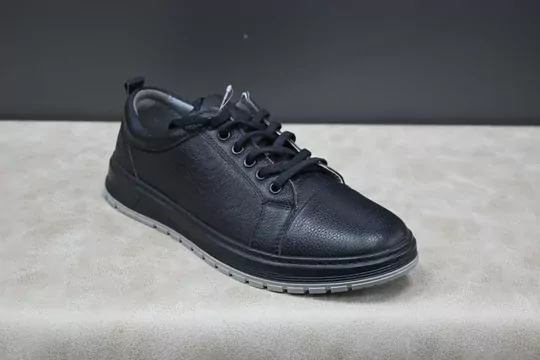 Erkek Kaymaz Taban Deri Bağcıklı Spor