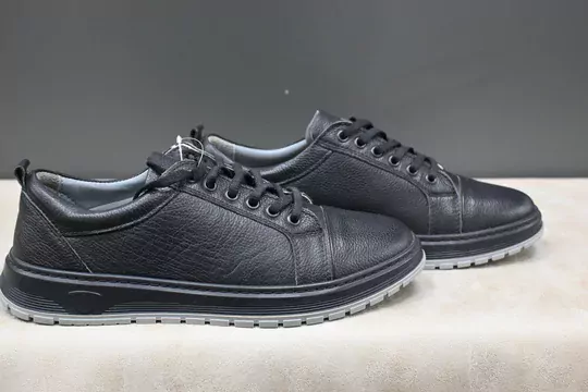 Erkek Kaymaz Taban Deri Bağcıklı Spor