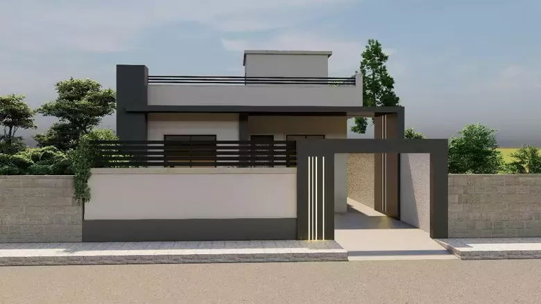 دار سكني طابق واحد ٢٠٠ متر مربع