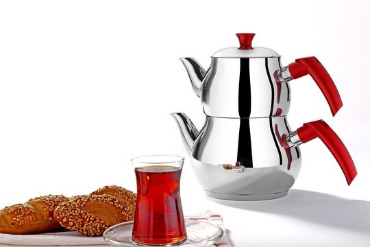 MİNİ KÜRE ÇELİK KENDİNDEN SÜZGEÇLİ ÇAYDANLIK