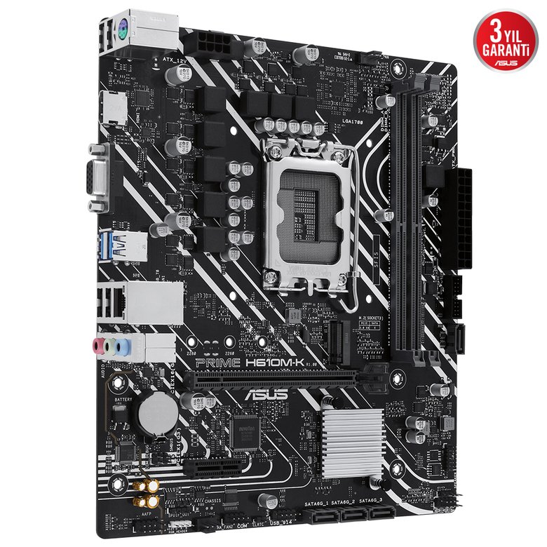 Asus Prıme H610M-K Ddr5 5600Mhz Hdmı Vga Matx 1700