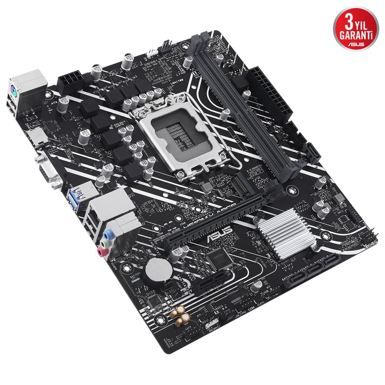 Asus Prıme H610M-K Argb Ddr5 5600Mhz M.2 Hdmı Vga Matx 1700P