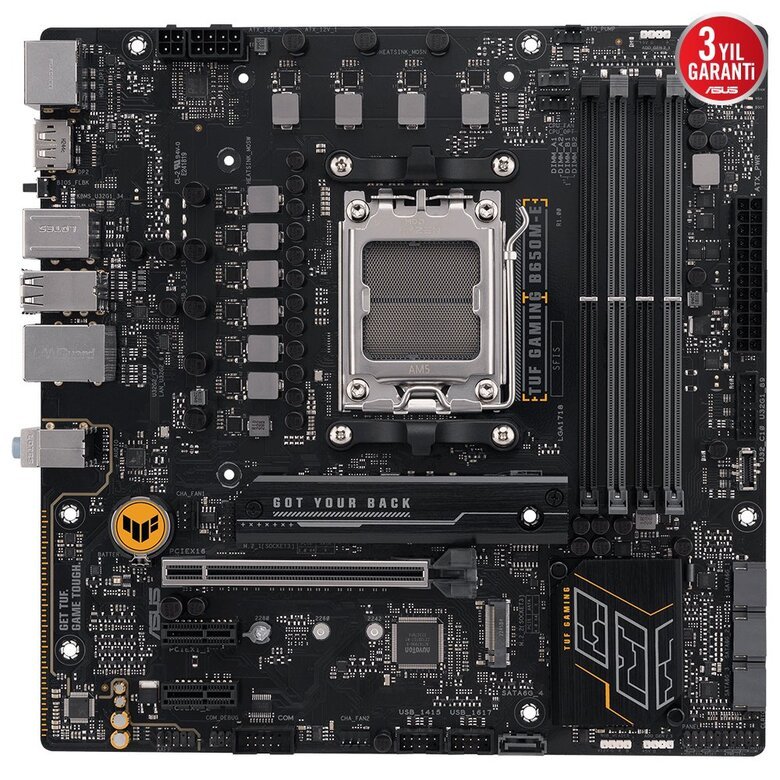 Asus Tuf Gaming B650M-E Ddr5 6400+(Oc) Dp Hdmı M.2 Am5