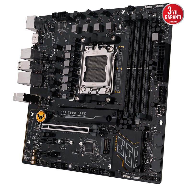 Asus Tuf Gaming B650M-E Ddr5 6400+(Oc) Dp Hdmı M.2 Am5