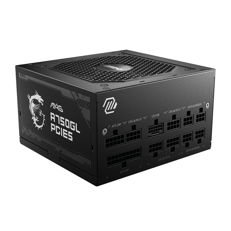Msı Mag A750Gl Pcıe5 750W 80+Gold Power Supply