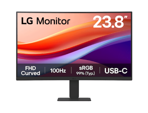 23.8 Lg 24U421A-B Fhd 5Ms 100Hz Hdmı Usb-C Curved