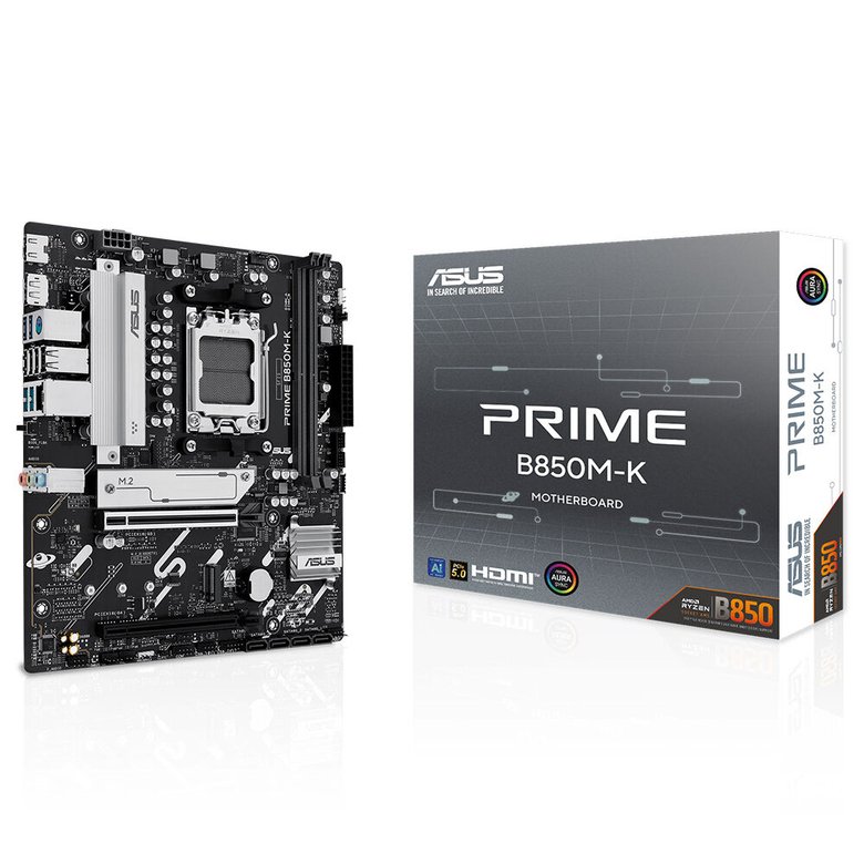 Asus Prıme B850M-K Am5 Ddr5 8400Mhz(Oc) Hdmı Matx Anakart