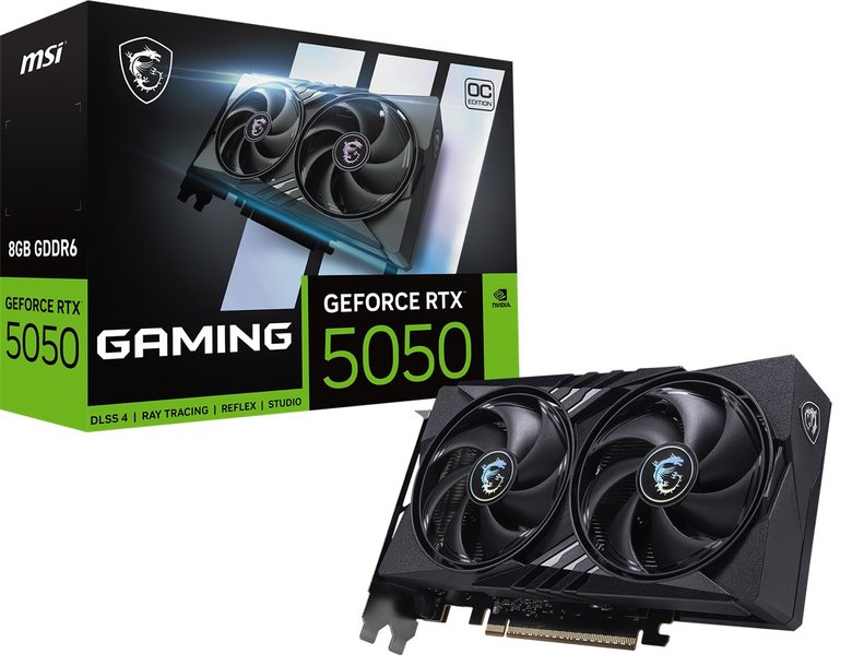 Msı Geforce Rtx 5050 8G Gaming Oc Gddr6 128B Dx12 Pcıe 5.0 X16 (3Xdp 1Xhdmı)