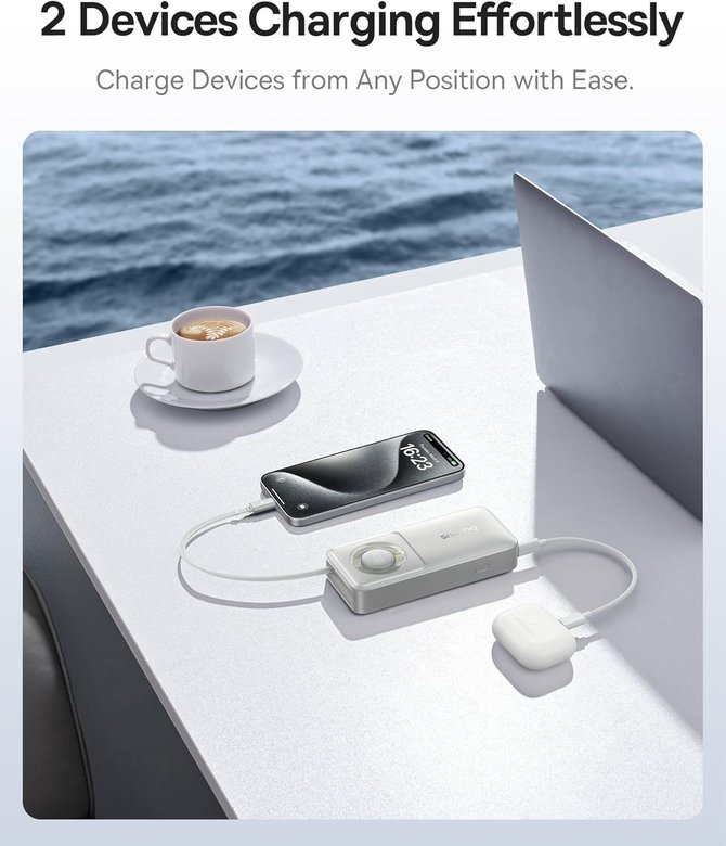 Baseus Free2Pull 30W 10.000Mah Powerbank - Grey