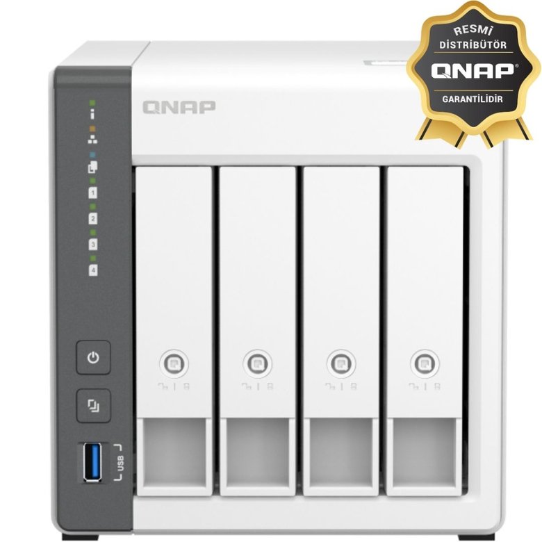 Qnap Ts-433-4G 4 Yuvalı 4Gb Depolama Ünitesi (Resmi Distribütör Garantili)