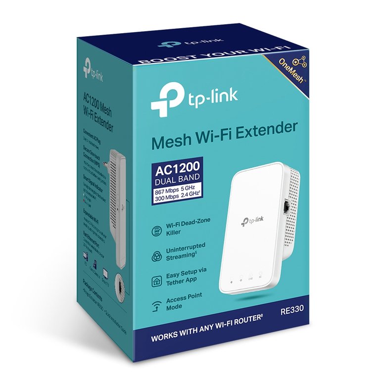 Tp-Lınk Re330 Ac1200 Dual Band Prız Tıpı Mesh WiFi Extender