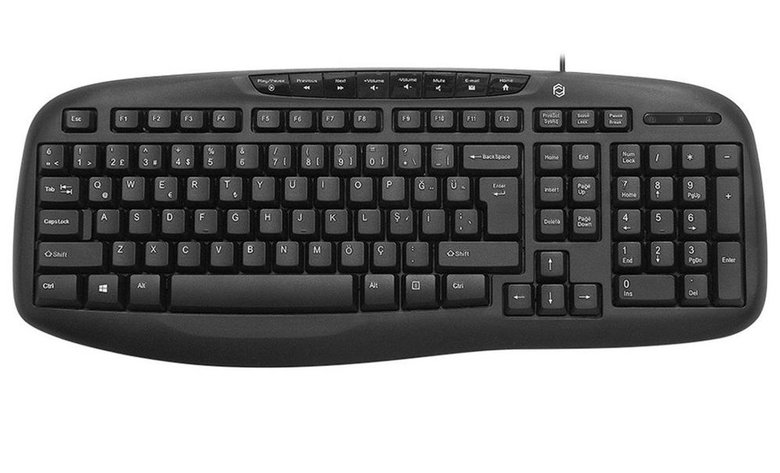 Frısby Fk-4820Qu Multımedya Q Klavye Usb Kablolu Siyah