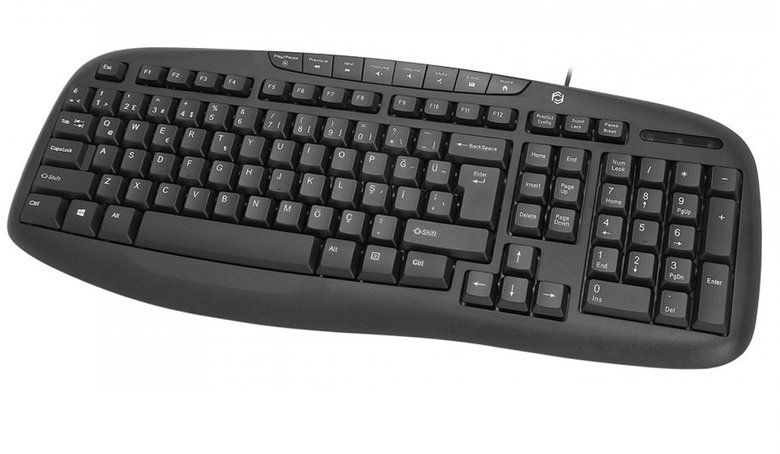 Frısby Fk-4820Qu Multımedya Q Klavye Usb Kablolu Siyah