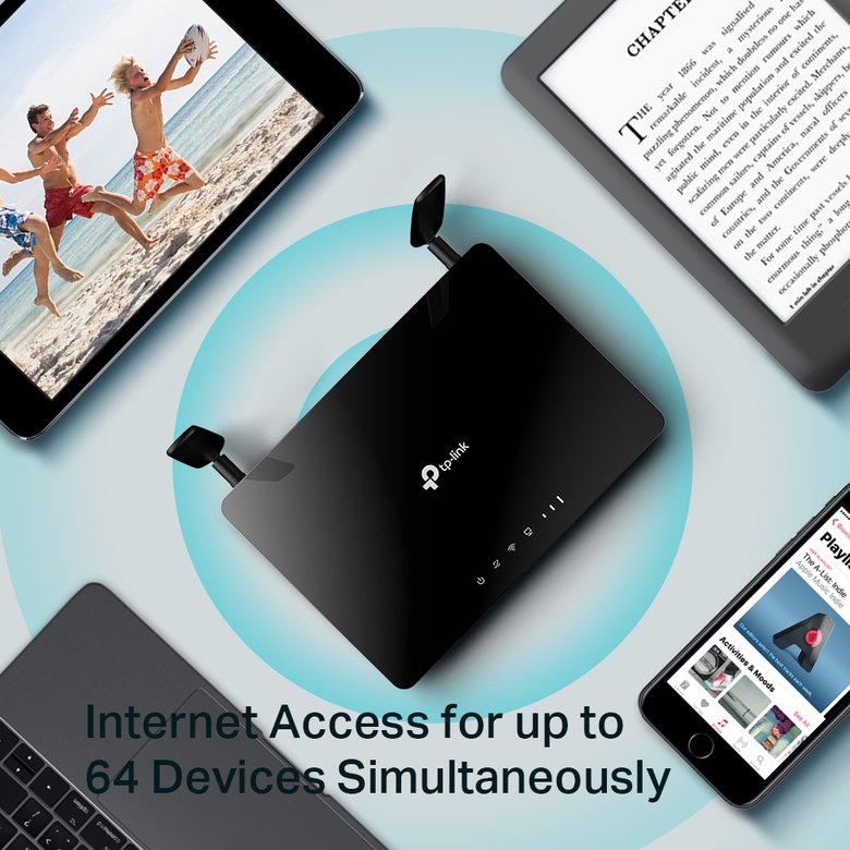 Tp-Lınk Archer Mr400 Ac1200 4Port A.Poınt/Router