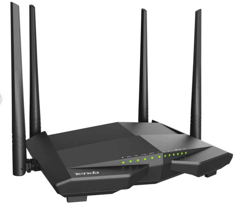 Tenda V12 Ac1200 4Port Adsl/Vdsl 1200Mbps Modem/Router