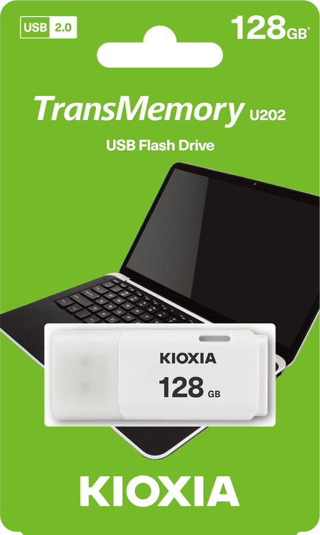 128Gb Kıoxıa Usb2.0 Beyaz Usb Bellek Lu202W128Gg4