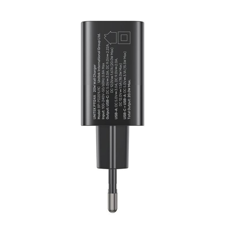 Unitek 20W Hızlı Şarj Adaptörü 1*Usb-C (P1124Abk-Eu)