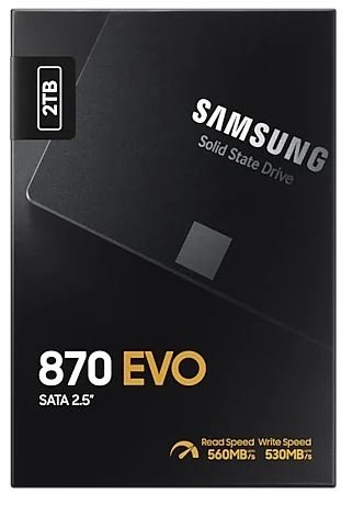2Tb Samsung 870 Evo 560/530Mb/S Mz-77E2T0Bw Ssd (Resmi Distribütör Garantili)