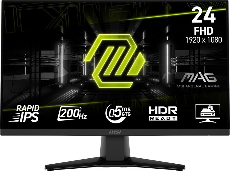 23.8 Msı Mag 242F 0.5Ms 200Hz Flat Rapıd Ips Freesync Monıtor