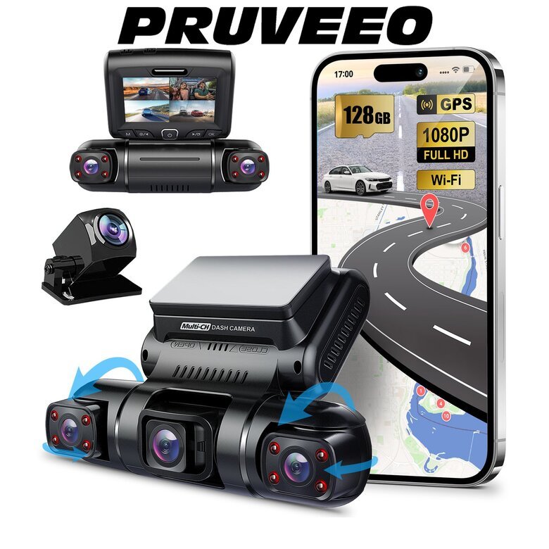 Pruveeo D90-4Ch Fhd WiFi Gps + 128Gb Sd Kart Kame