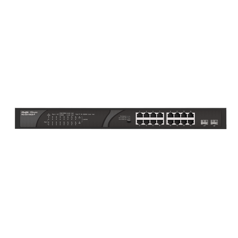 Ruijie-Reyee Rg-Es118Gs-P 16Xge 2Xge F.Gigabit 247W Poe Switch