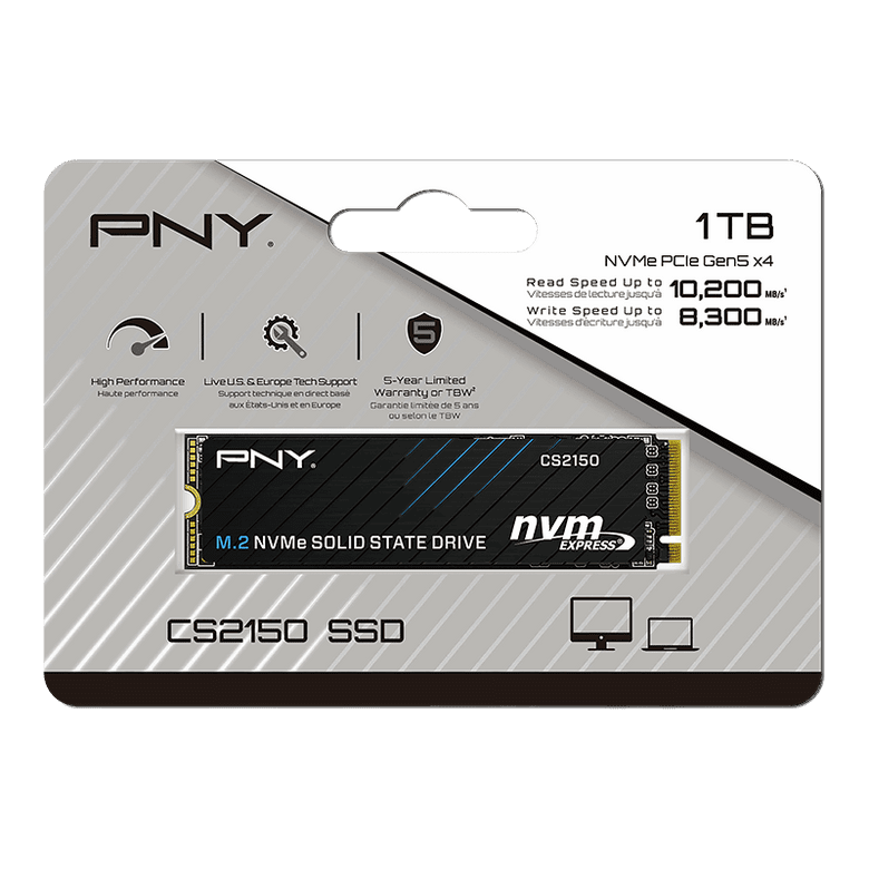 Pny Cs2150 1Tb 10200/8300 Mb/S M.2 Nvme Ssd (M280Cs2150-1Tb-Tb)