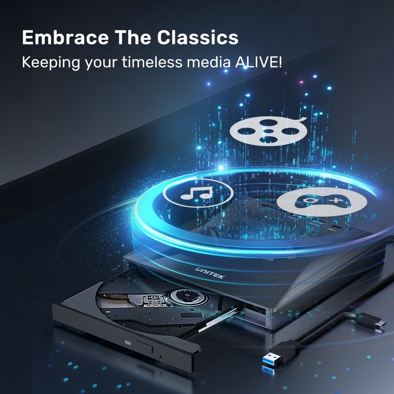 Unıtek Harici Dvd-Rw Usb Type-C/A 5İn1 Dock (T1037A)