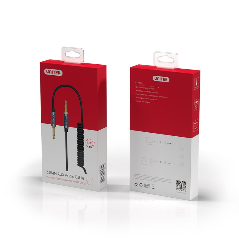 Unıtek 3.5Mm Aux Ses Kablosu 1Mt (Y-C926Abk)