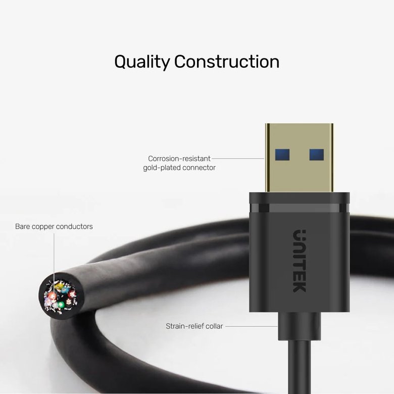 Unıtek Usb3.0(M) To Usb3.0(F) Kablo 2Mt(Y-C459Gbk)