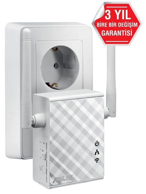 Asus Rp-N12 300Mbps Priz Tipi Menzil Genişletici