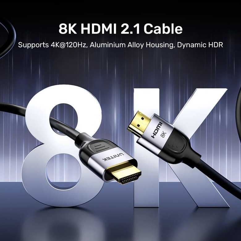 Unıtek Hdmı2.1 Kablo 5Mt 8K&60Hz (C11086Gy-5M)