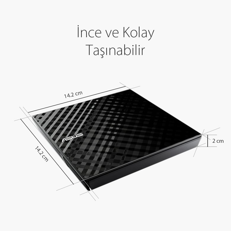 Asus Dvd Sdrw-08D2S-U Lıte Slım Usb 2.0 Siyah