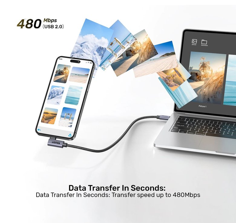 Unıtek Type-C Hızlı Şarj 90D 3Mt 100W(C14123Bk-3M)