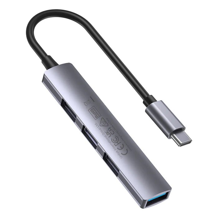 Unıtek Type-C To 4 Port Usb (Usb3.0+Usb2.0) H1208B