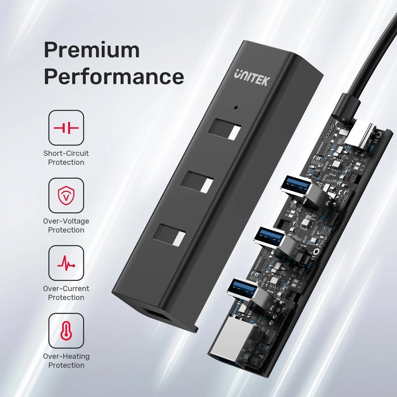 Unıtek Type-C To 4 Port Usb 3.0 + Type-C (Y-3089Z)