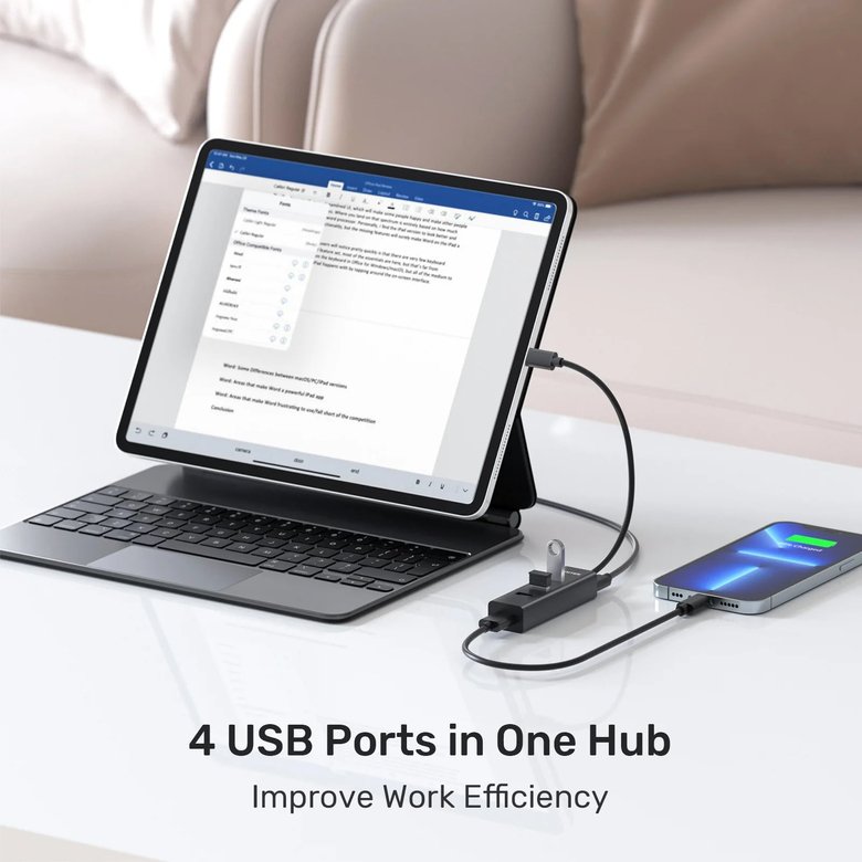 Unıtek Type-C To 4 Port Usb 3.0 + Type-C (Y-3089Z)