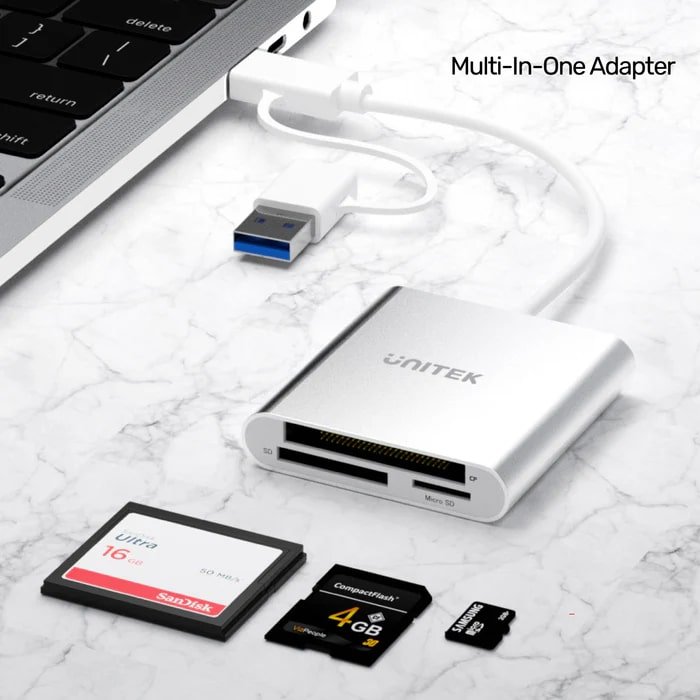 Unıtek Usb-C Kart Okuyucu Sd/Cf/Mıcrosd (Y-9313D)