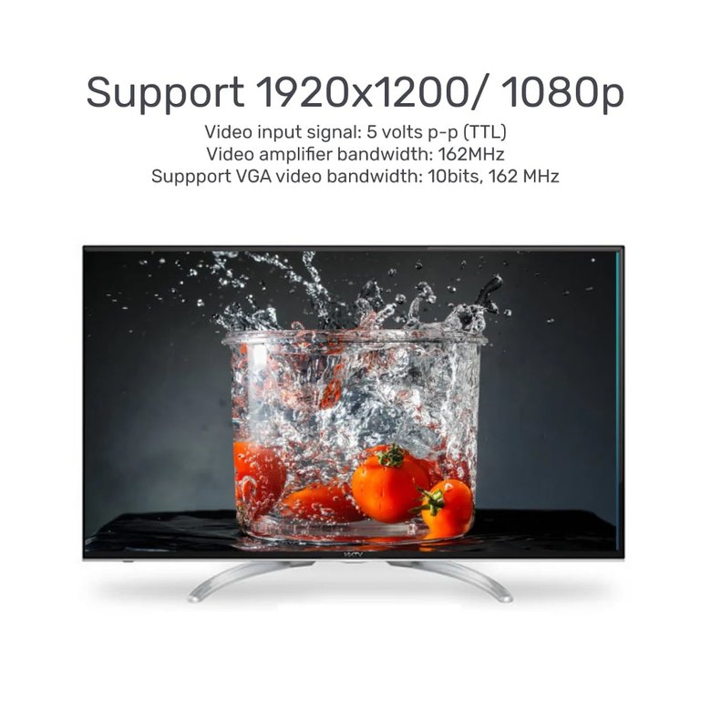 Unıtek Hdmı To Vga Ses Destekli 1080P (Y-6333)