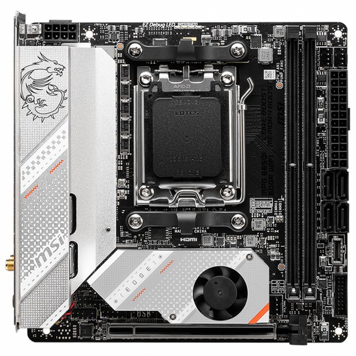Msı Mpg B650I Edge WiFi Ddr5 Hdmı M.2 Usb 3.2 Lan WiFi Mıtx Am5