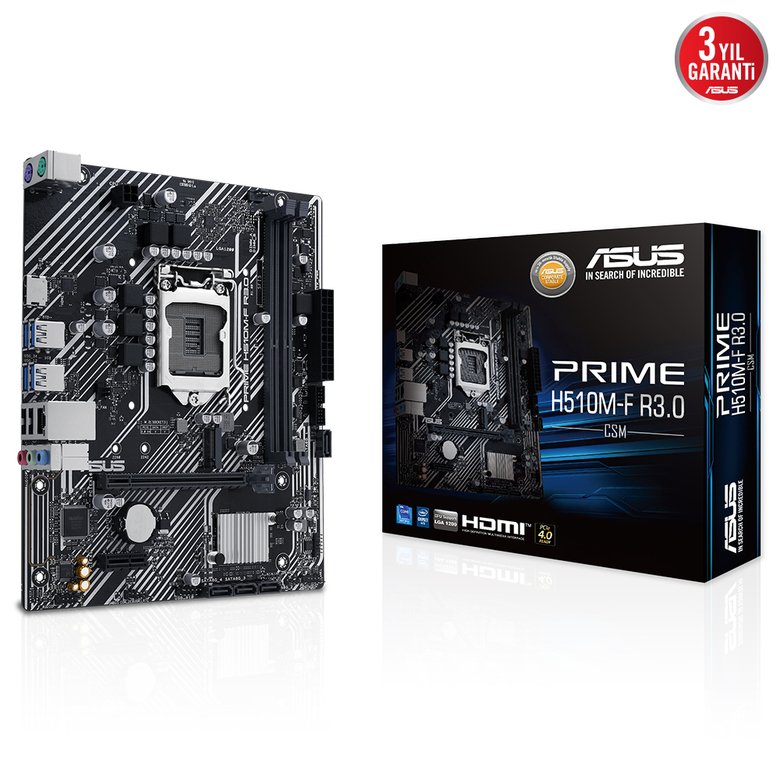 Asus Prıme H510M-F R3.0-Csm Intel H470 Lga1200 Hdmı Vga Anakart