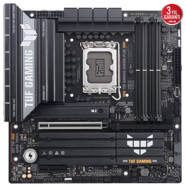 Asus Tuf Gaming B860M-Plus 1851 Soket Ddr5 Dp Hdmı Matx Anakart