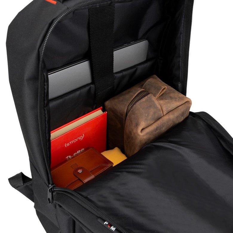 Plm Bergamın Notebook Sırt Çantası Siyah 15.6