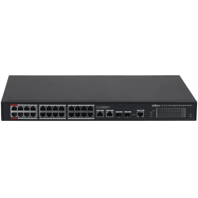 Dahua S4228-24Gt-360 24 Port 24Xge-2Xge-2Xge/Sfp Yönetilebilir 360W Poe Switch