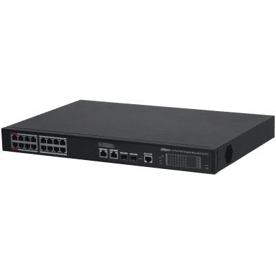 Dahua S4220-16Gt-240 16 Port 16Xge-2Xge-2Xge/Sfp Yönetilebilir 240W Poe Switch